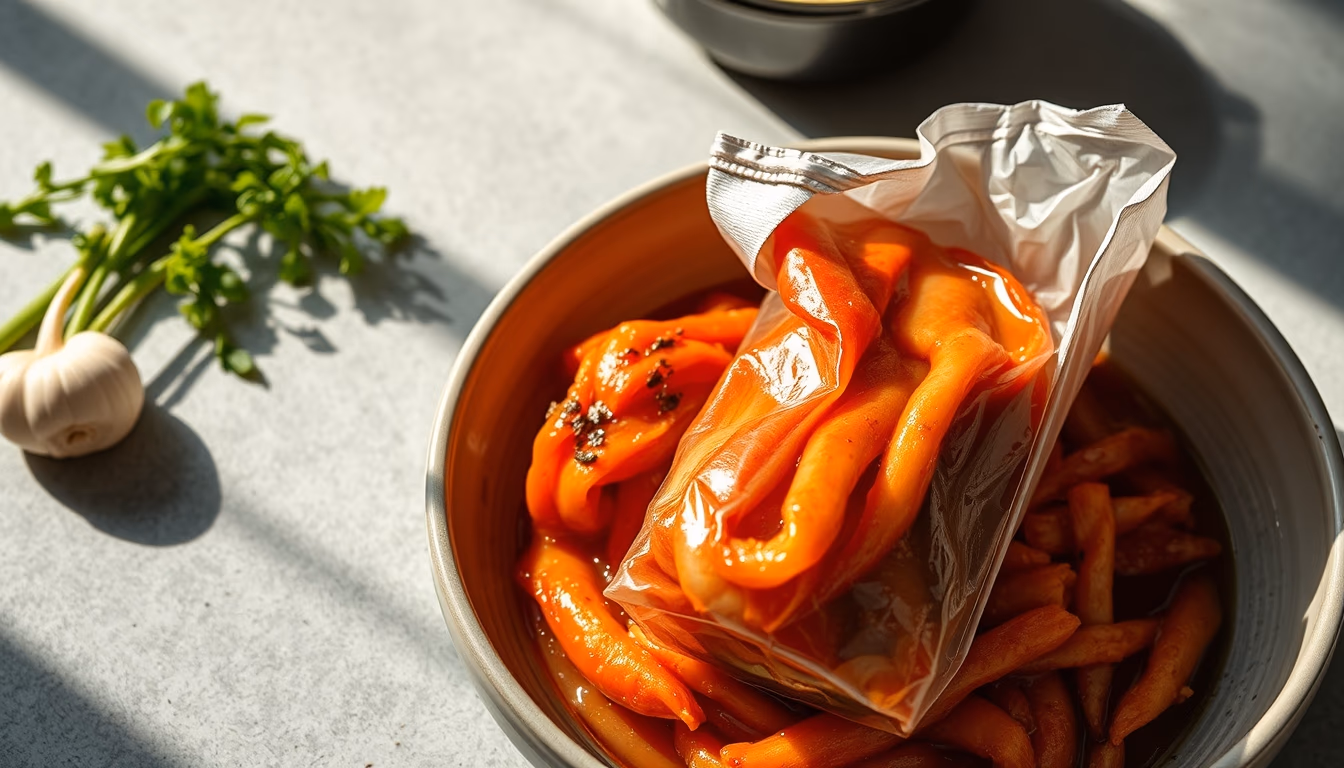 kimchi fermented korean in editorial style