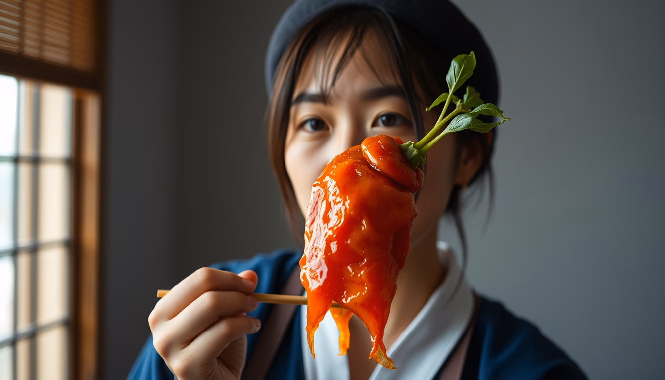 kimchi fermented korean in editorial style