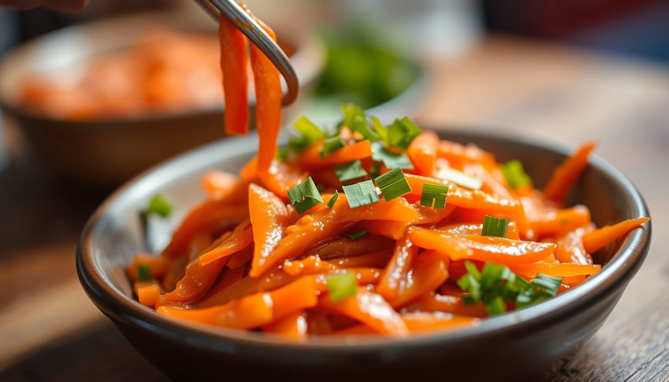 kimchi fermented korean in editorial style