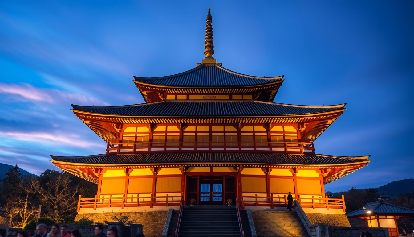 kinkaku-ji golden pavilion in editorial style