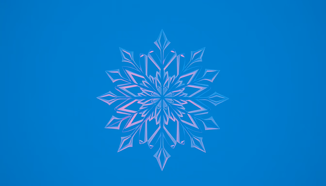 kirigami snowflake in editorial style
