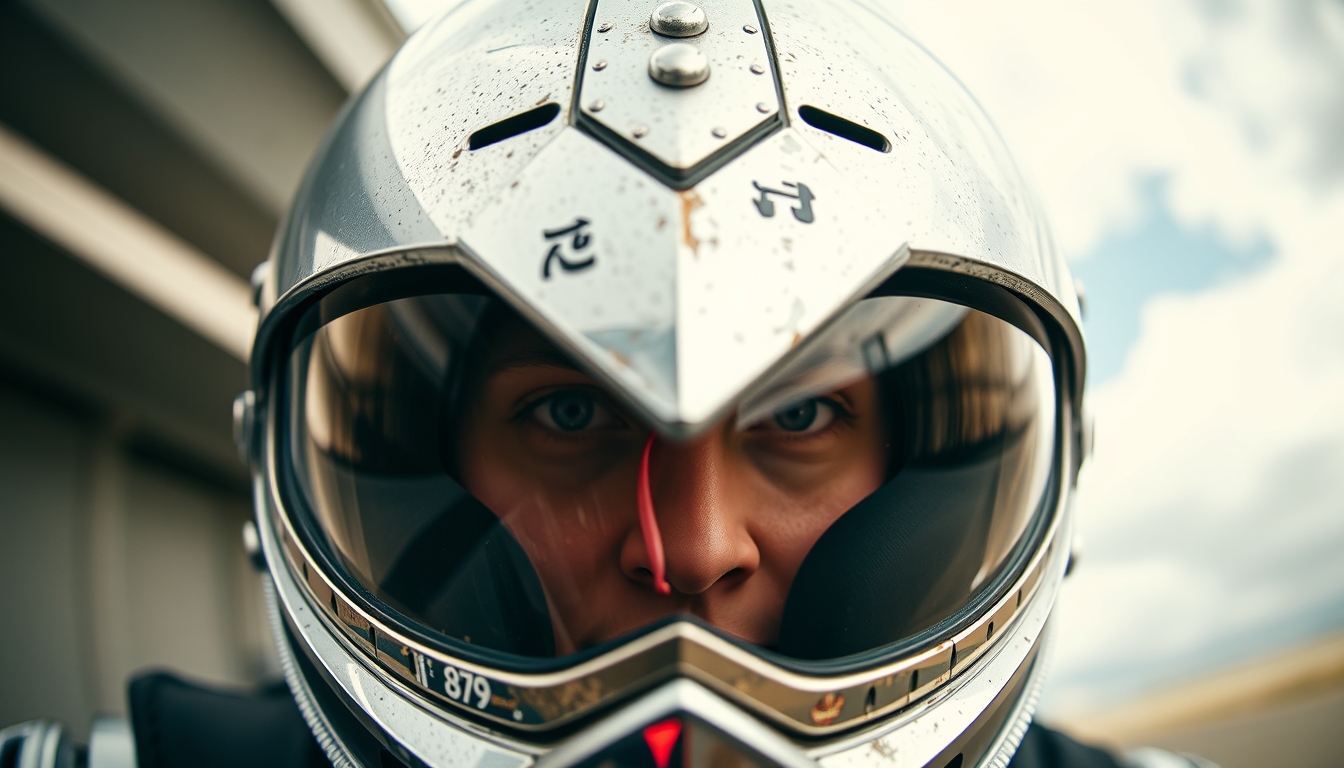 knight visor closeup in editorial style