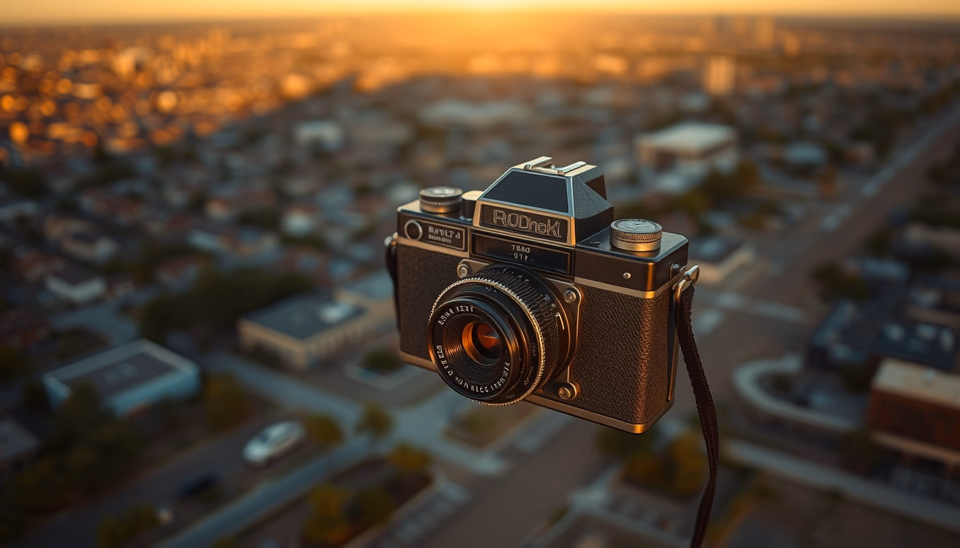 kodak brownie box camera in editorial style