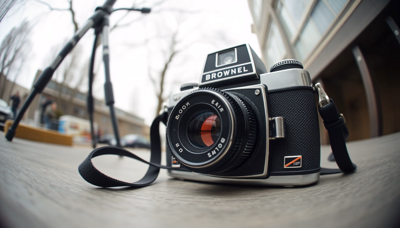 kodak brownie box camera in editorial style