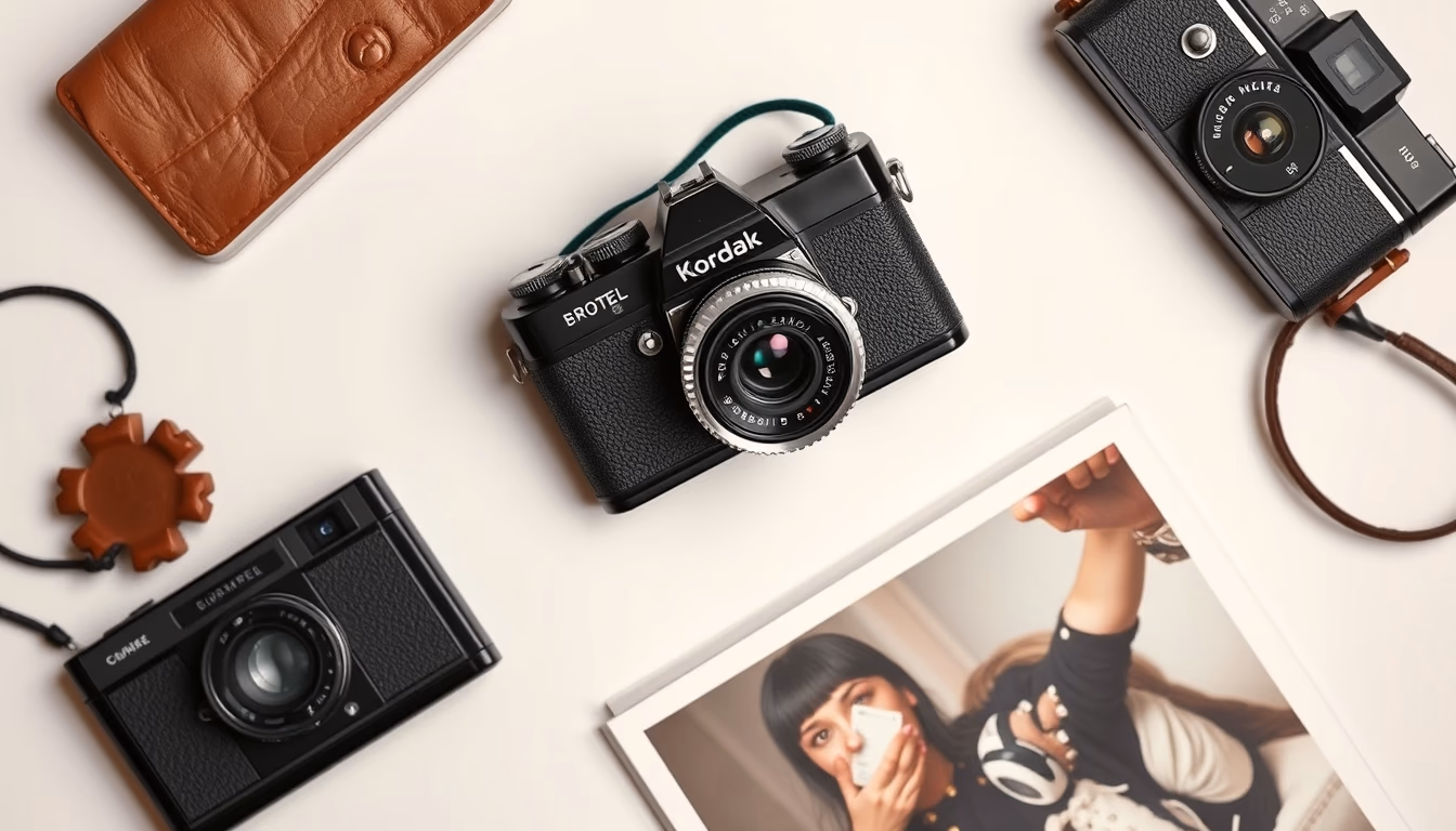 kodak brownie box camera in editorial style