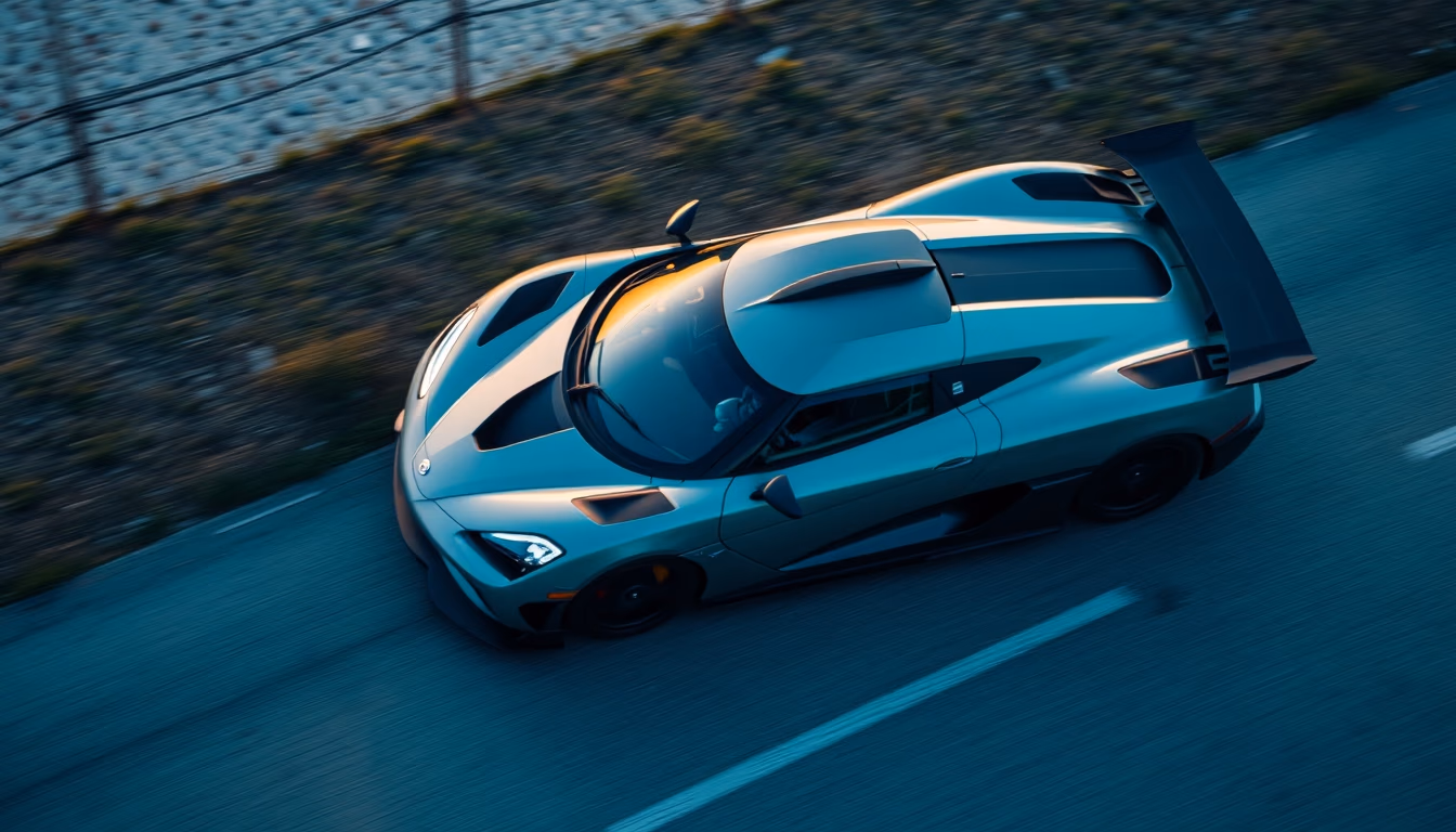 koenigsegg jesko angle in editorial style