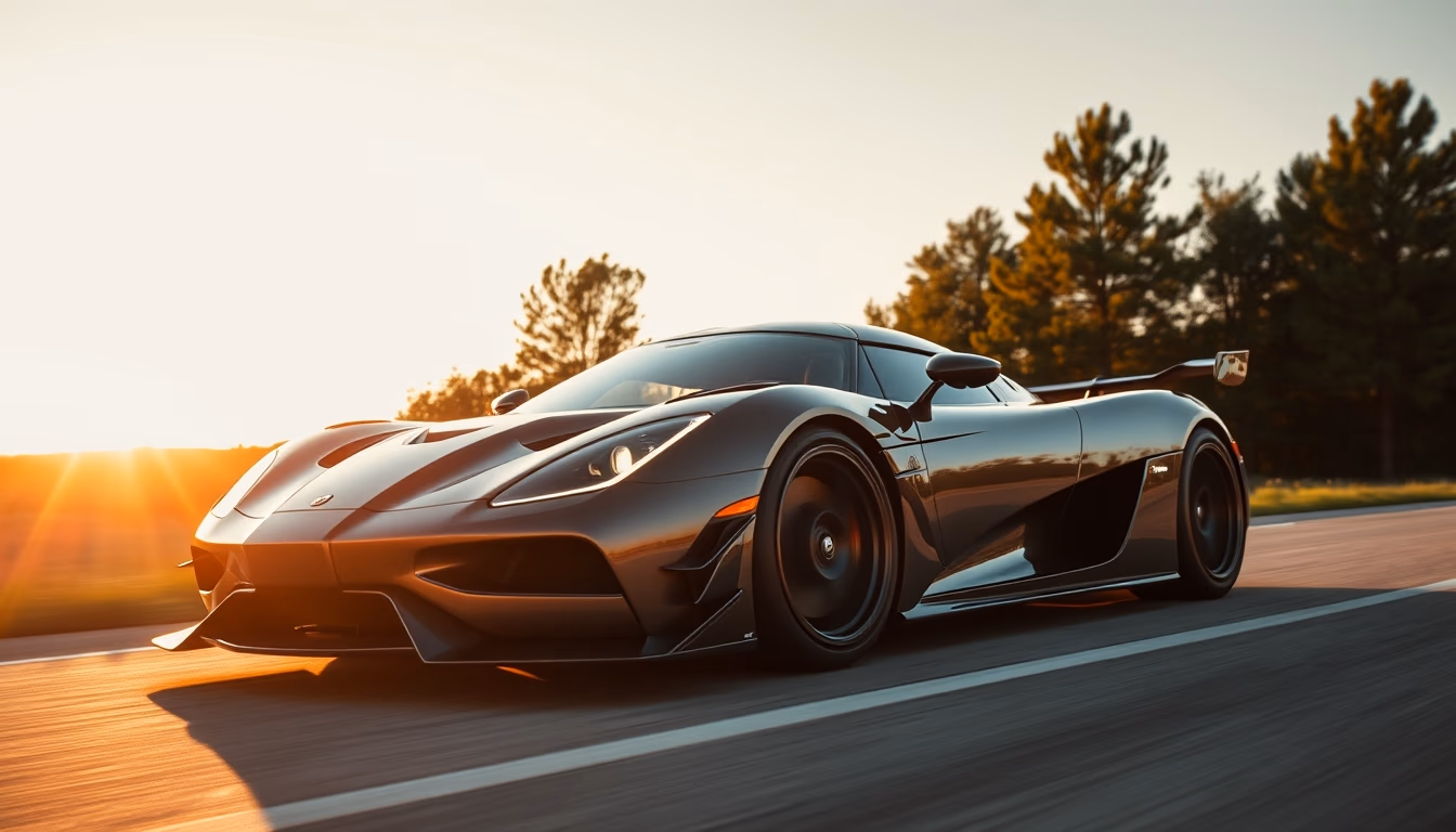 koenigsegg jesko angle in editorial style