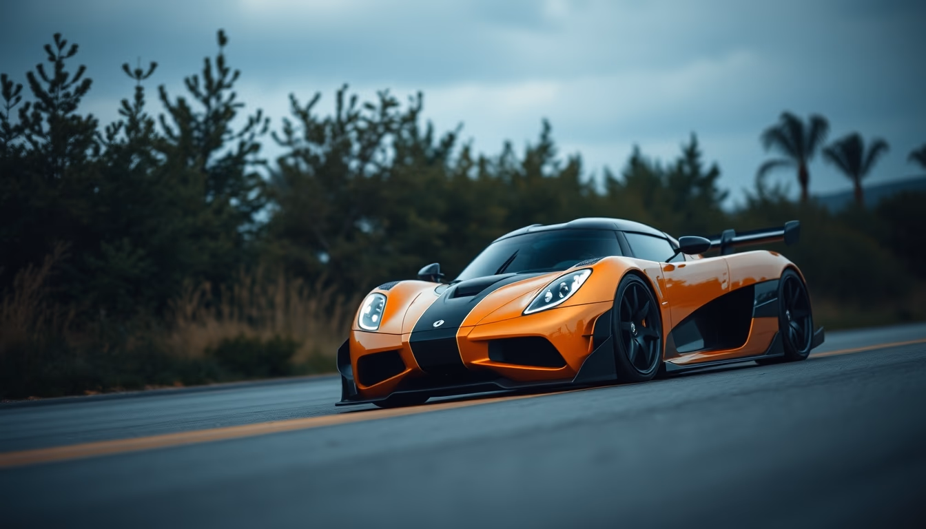 koenigsegg jesko angle in editorial style