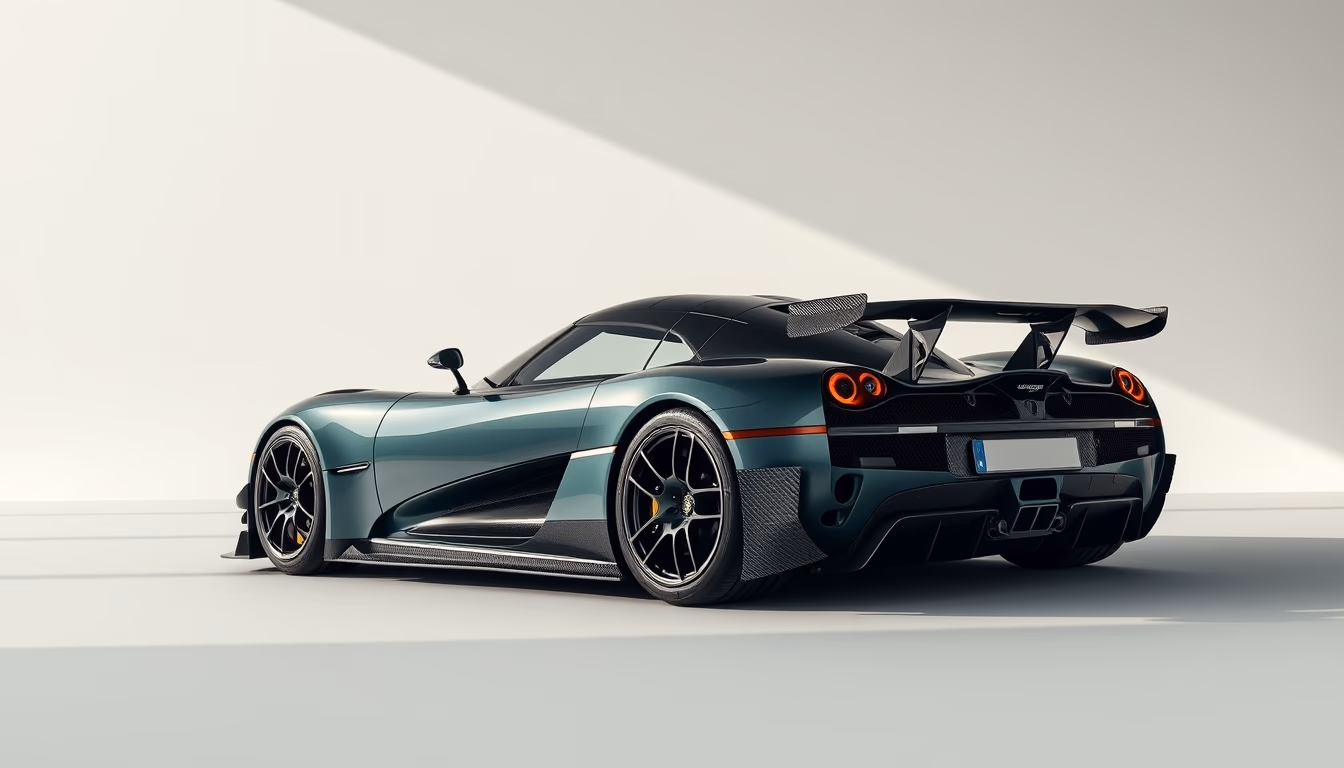 koenigsegg jesko angle in editorial style