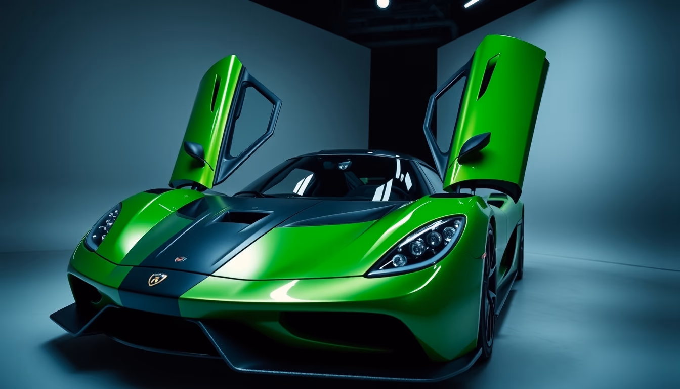 koenigsegg jesko angle in editorial style