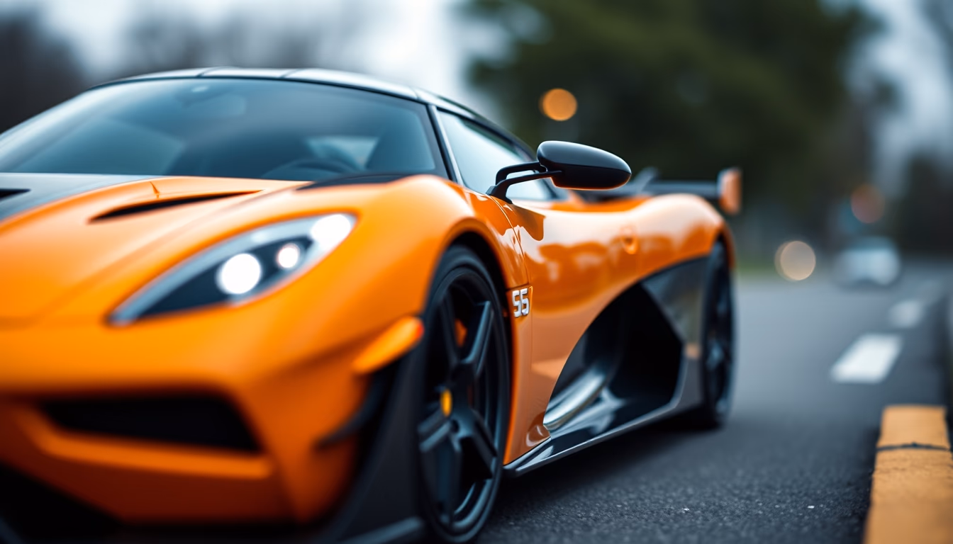 koenigsegg jesko angle in editorial style