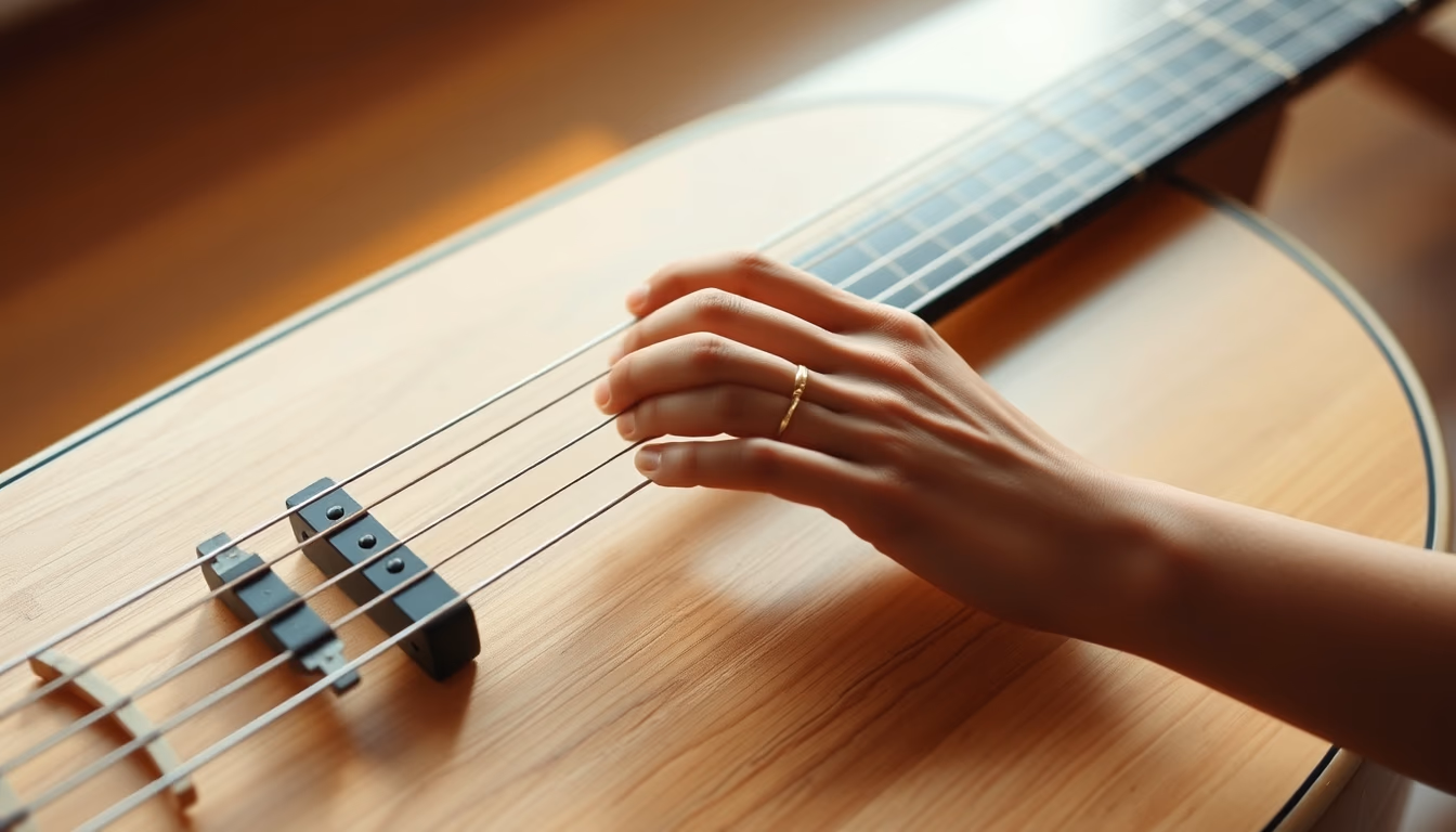 koto japanese strings in editorial style