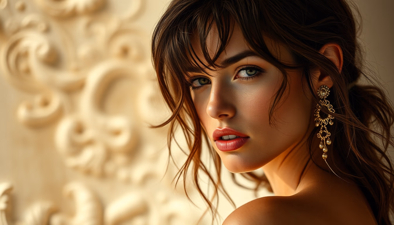 kouros greek in editorial style