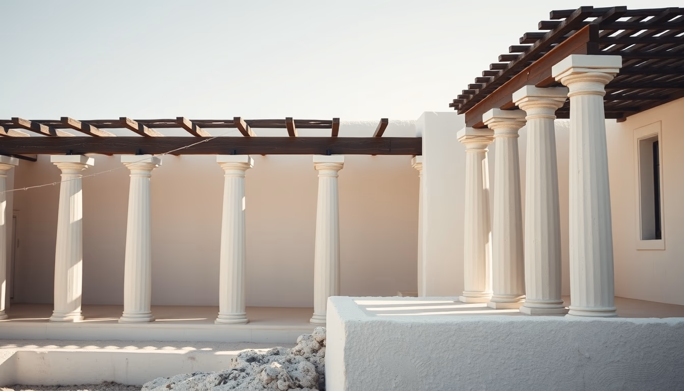 kouros greek in editorial style