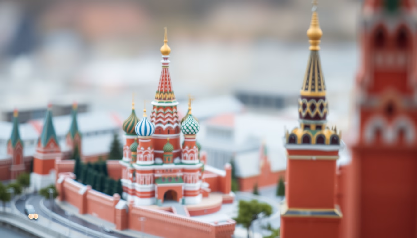 kremlin moscow towers in editorial style