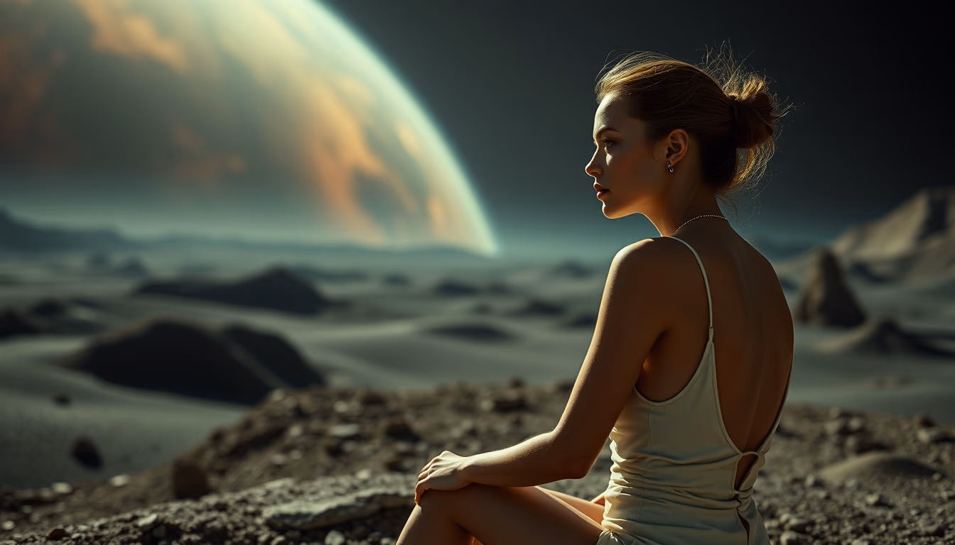 kuiper belt distant in editorial style