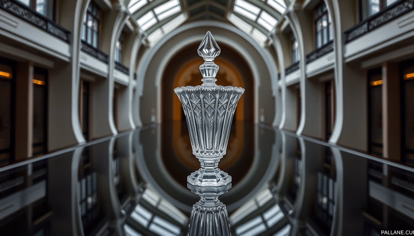 lalique crystal flacon in editorial style