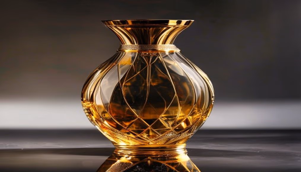 lalique noctambule vase in luxury editorial photography