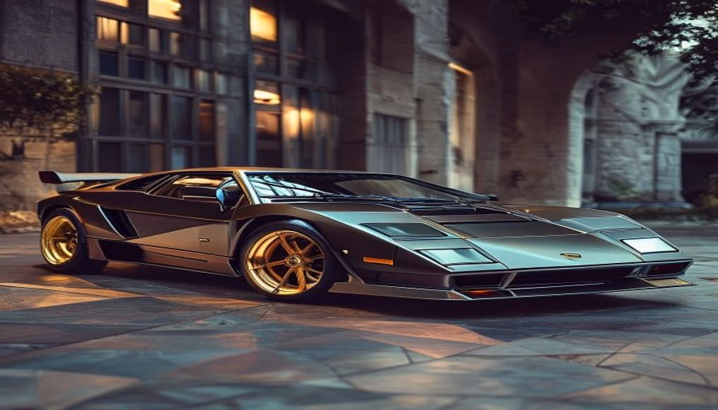 lamborghini countach lpi 800-4 in luxury editorial photography