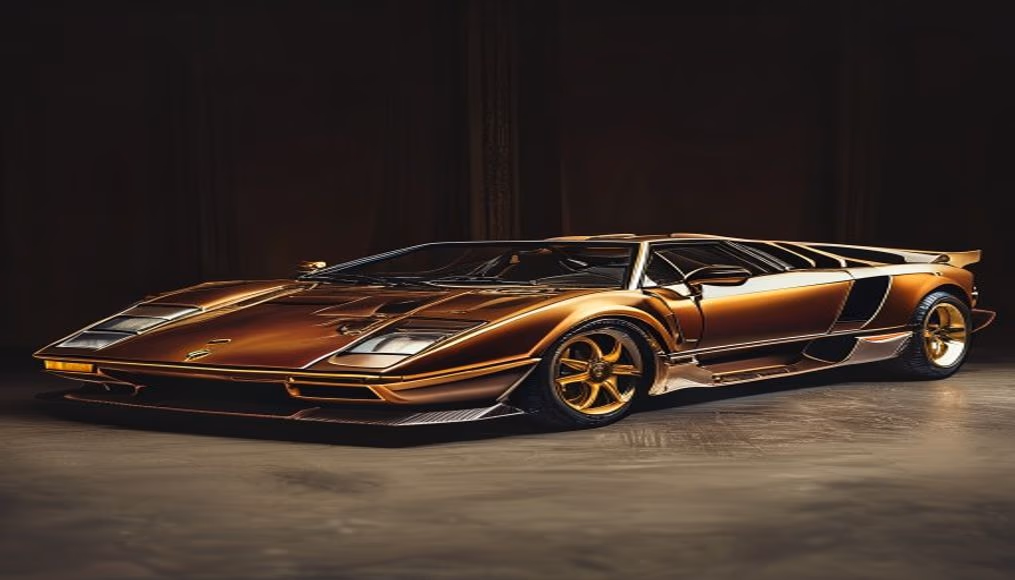 Lamborghini countach lpi 800-4 em fotografia editorial de luxo