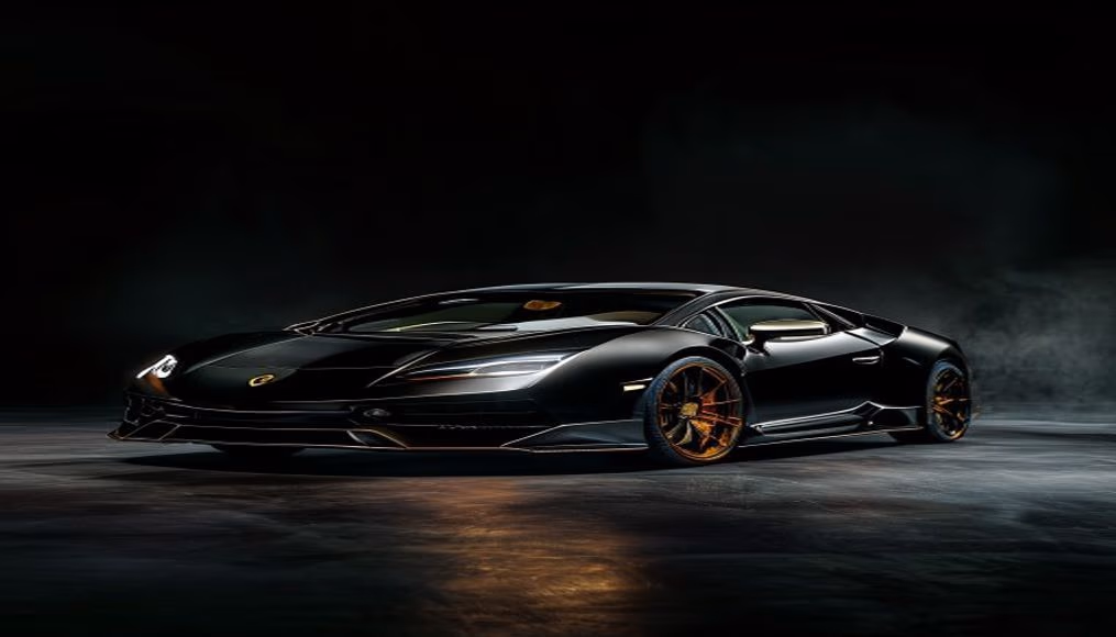 Lamborghini huracan sto track em fotografia editorial de luxo