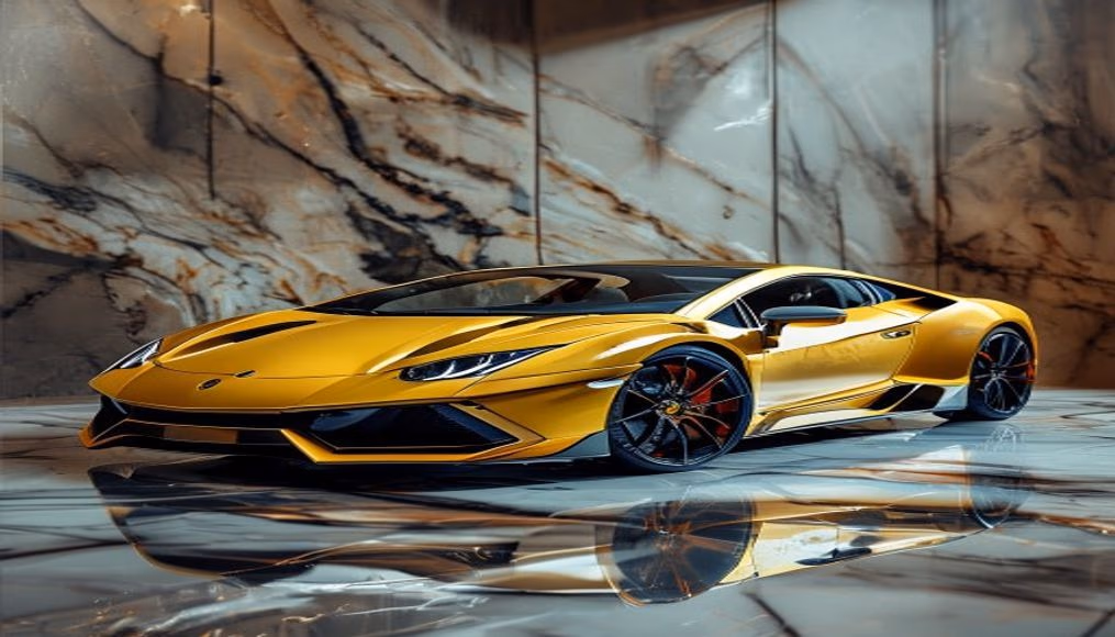 lamborghini huracan sto track in luxury editorial photography