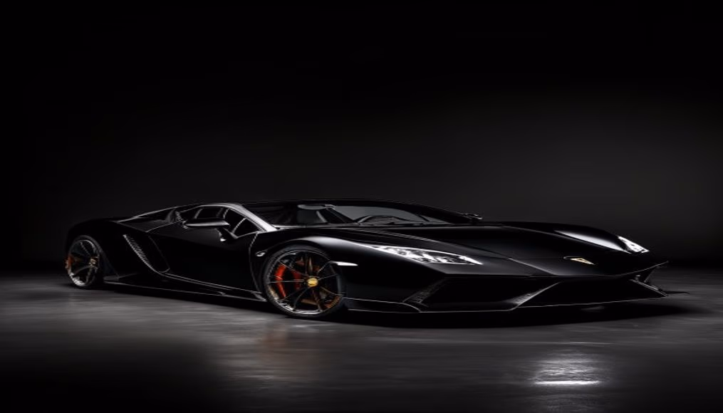 lamborghini revuelto v12 hybrid in luxury editorial photography