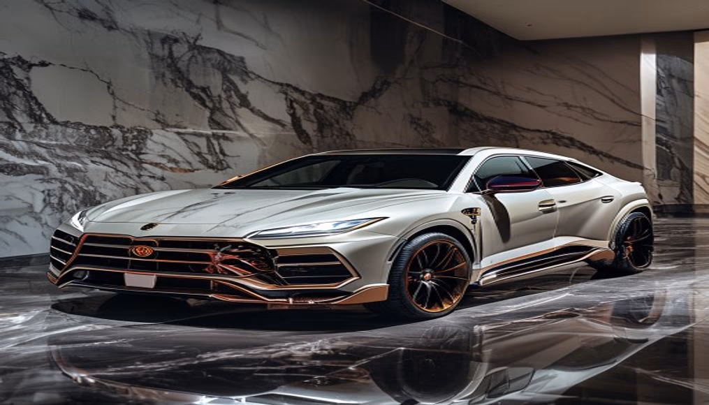 Lamborghini urus performante em fotografia editorial de luxo