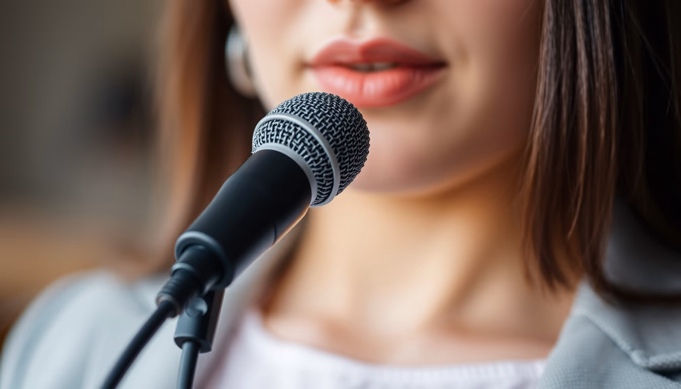 lapel mic clip in editorial style