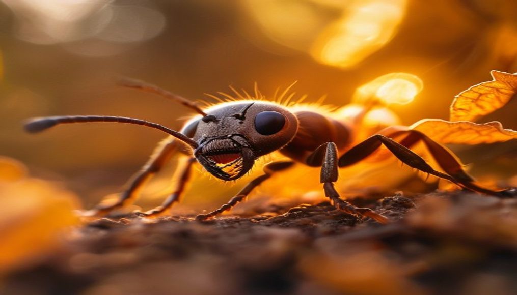 leafcutter ant carrying in editorial style