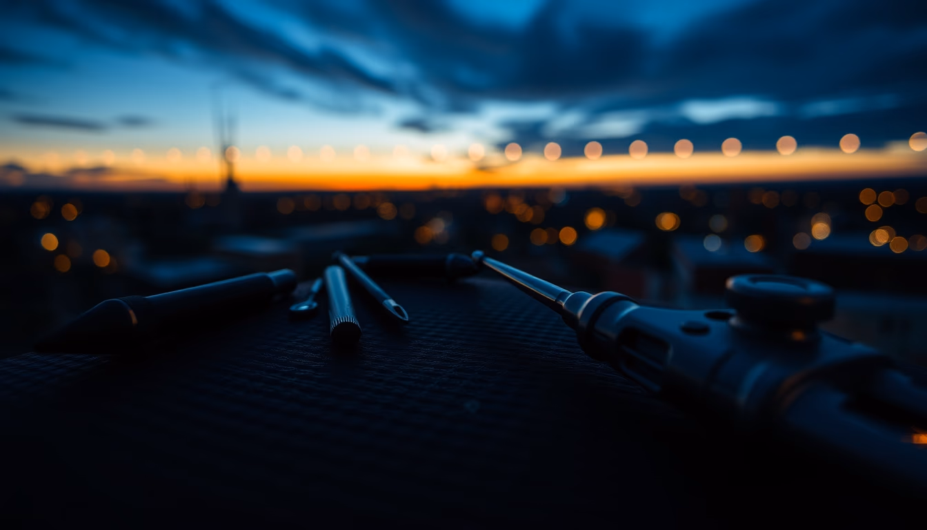 leather embossing tools in editorial style