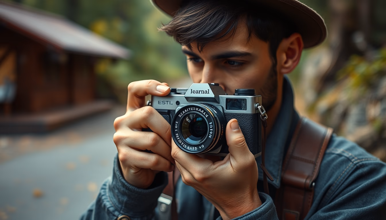 leather journal travel in editorial style