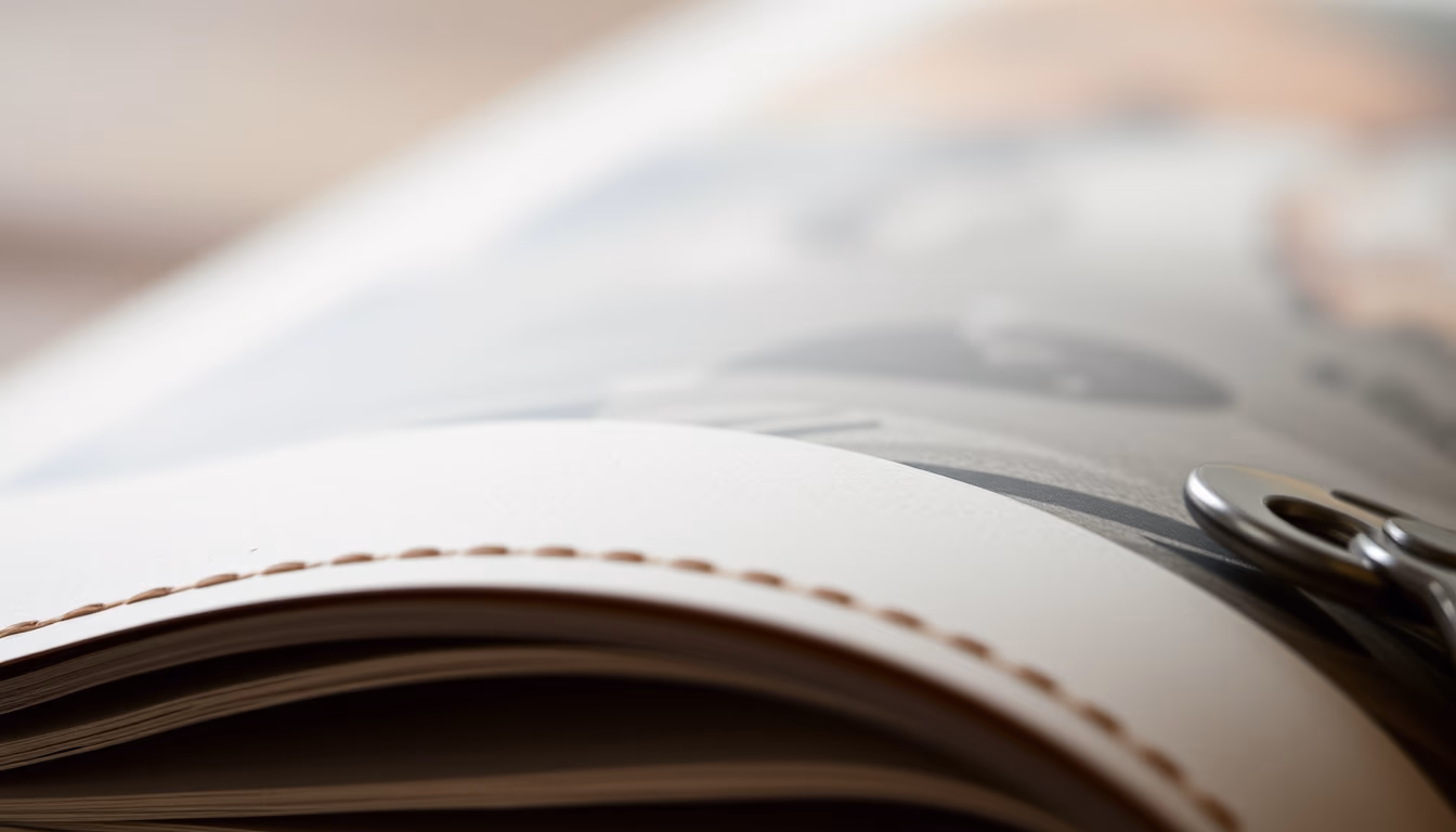 leather journal travel in editorial style