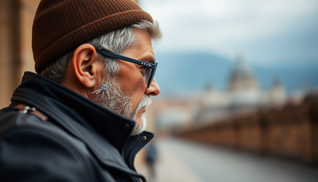 leather journal travel in editorial style