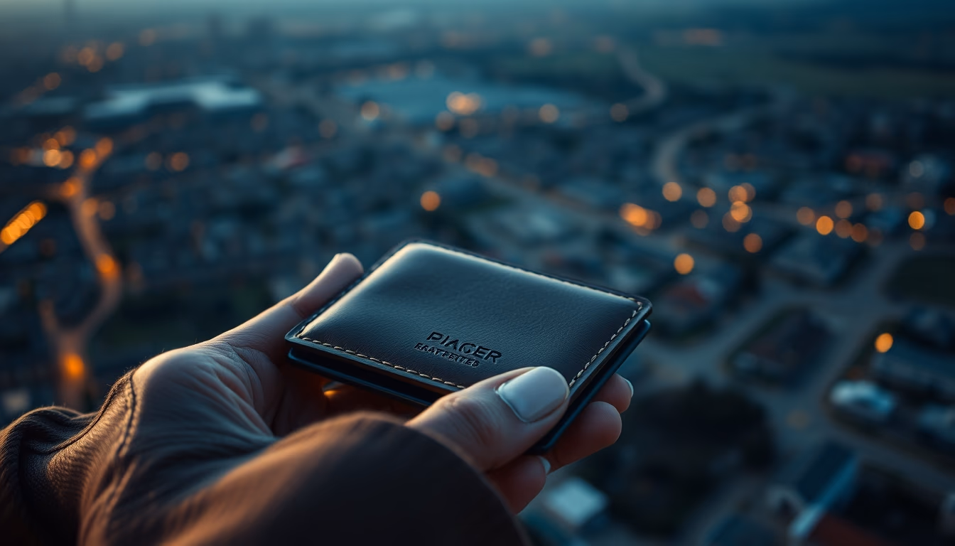 leather wallet handcrafted in editorial style