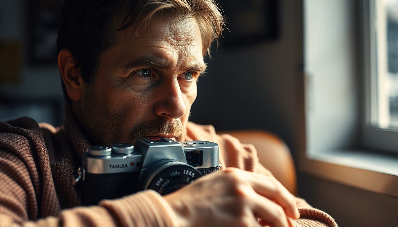 leica m3 chrome in editorial style