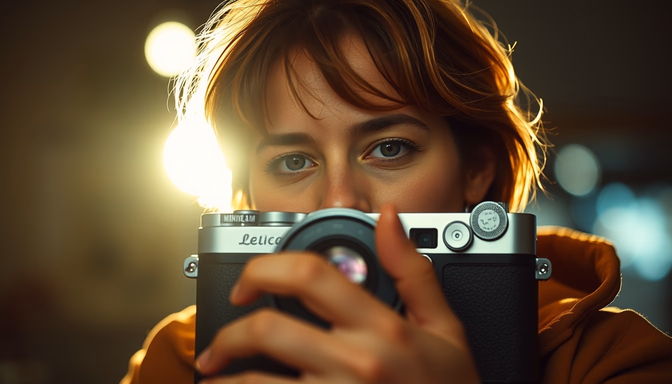 leica m3 chrome in editorial style