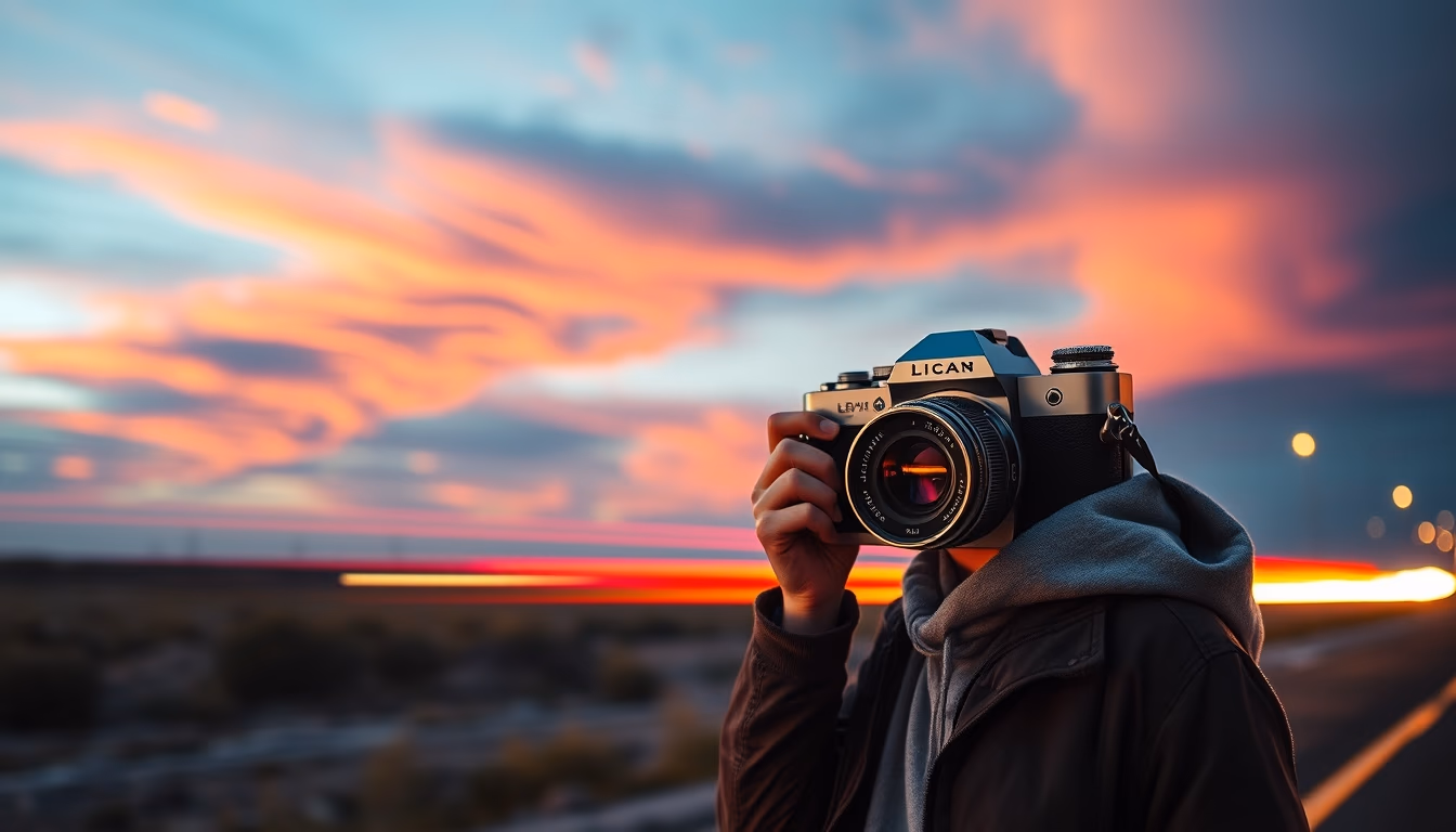 leica m3 chrome in editorial style