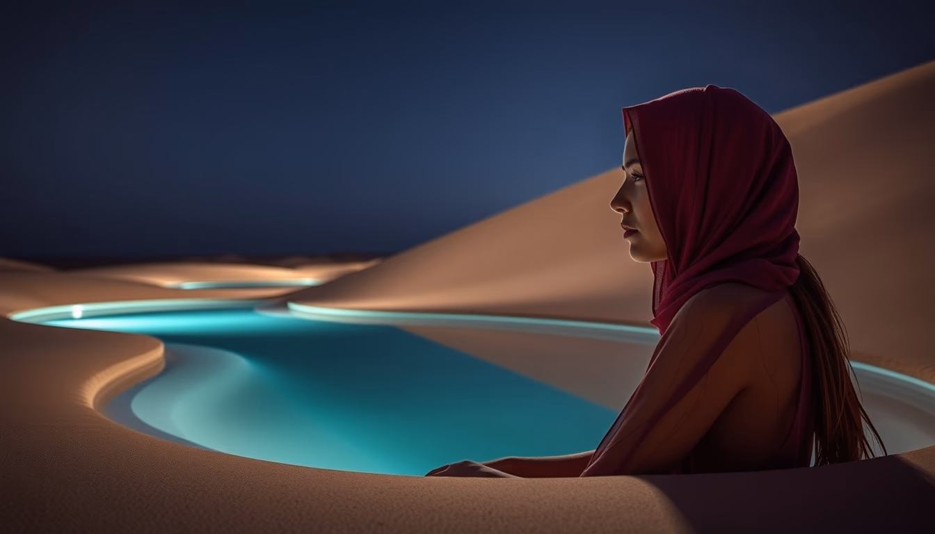 Lencois maranhenses dunes pools em estilo editorial