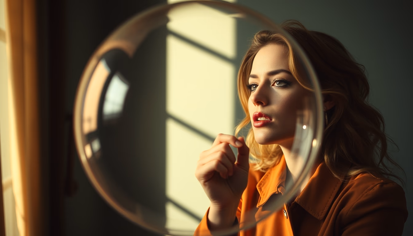 level bubble vintage in editorial style