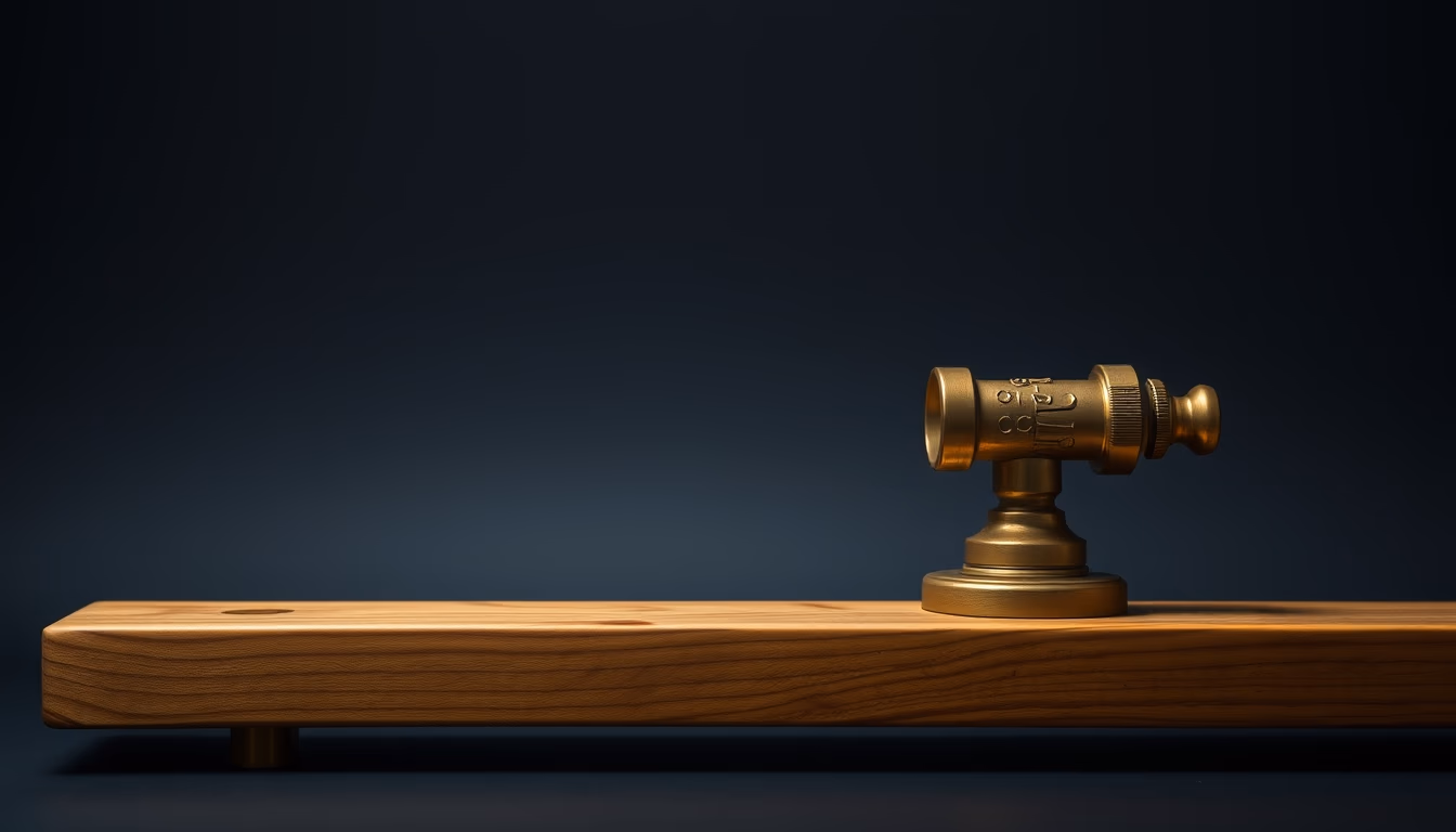 level wooden brass in editorial style