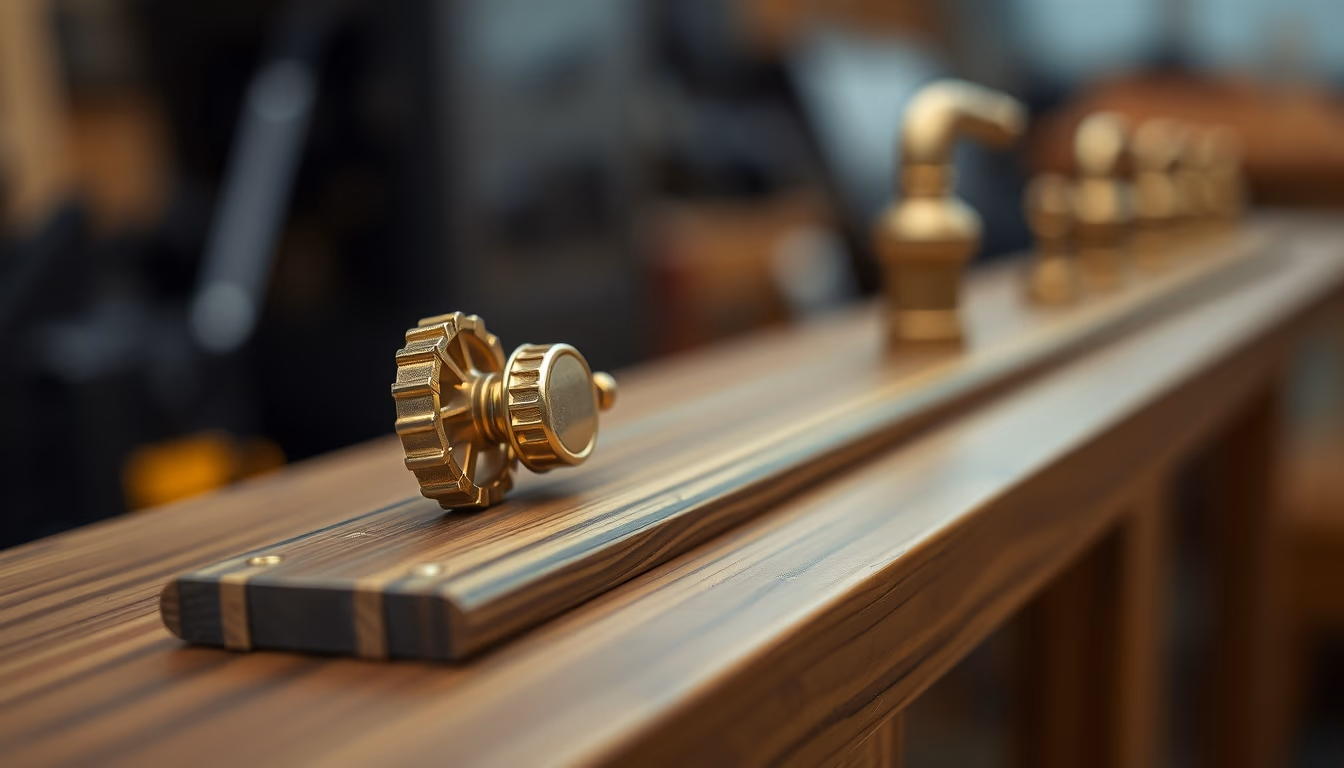 level wooden brass in editorial style