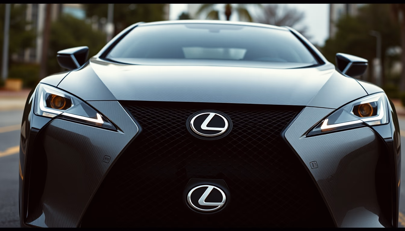 lexus lfa carbon in editorial style