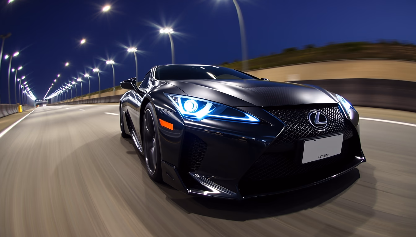 lexus lfa carbon in editorial style