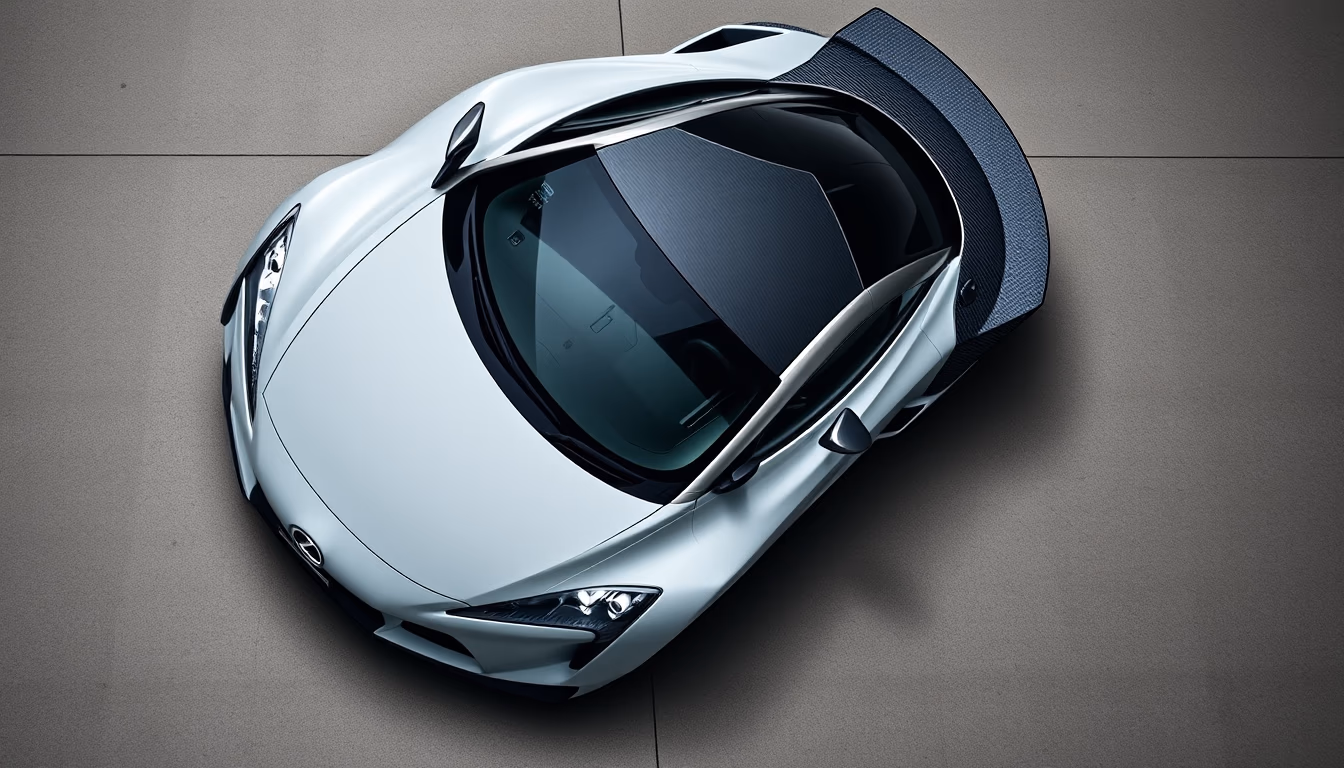 lexus lfa carbon in editorial style