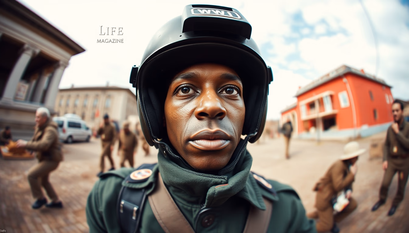 life magazine wwii in editorial style