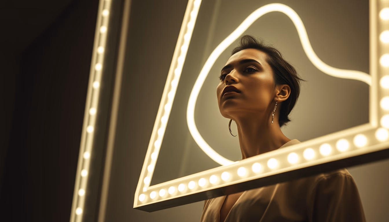 lightbox tracing in editorial style