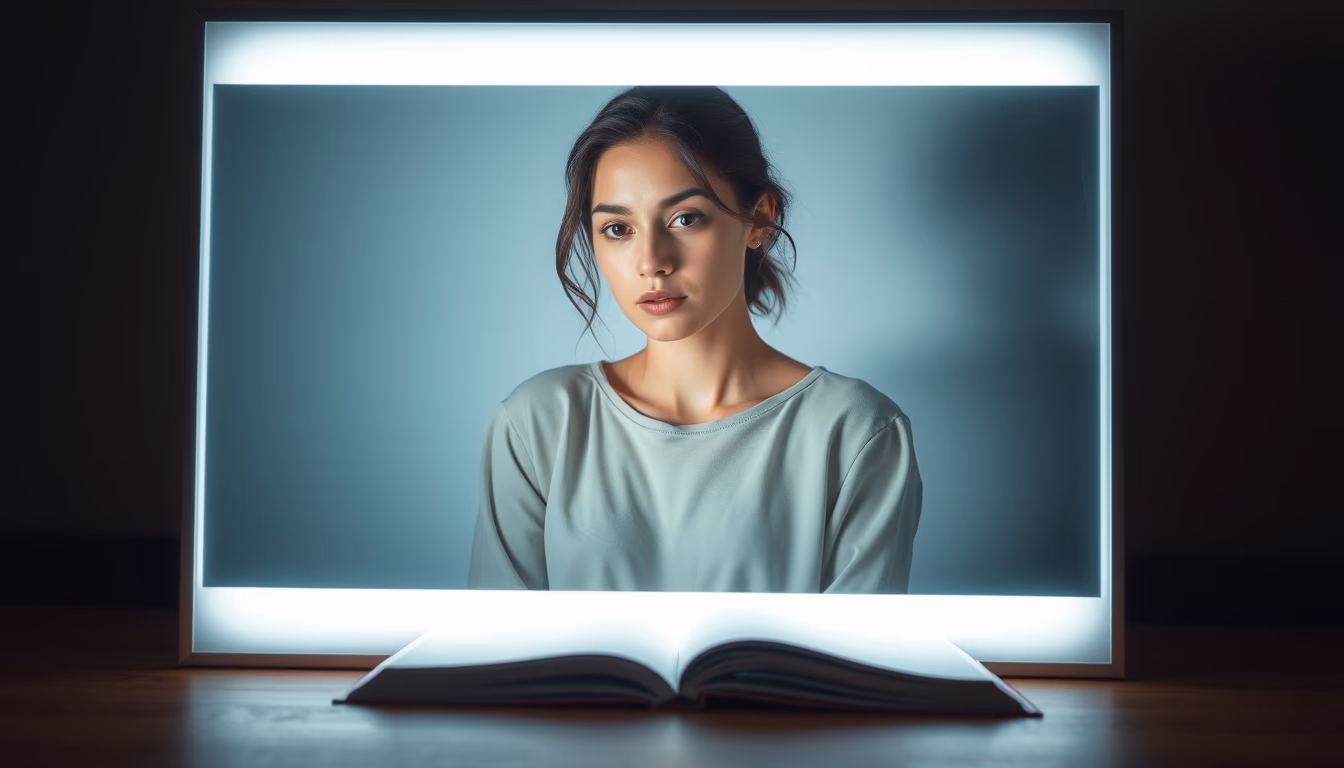 lightbox tracing in editorial style