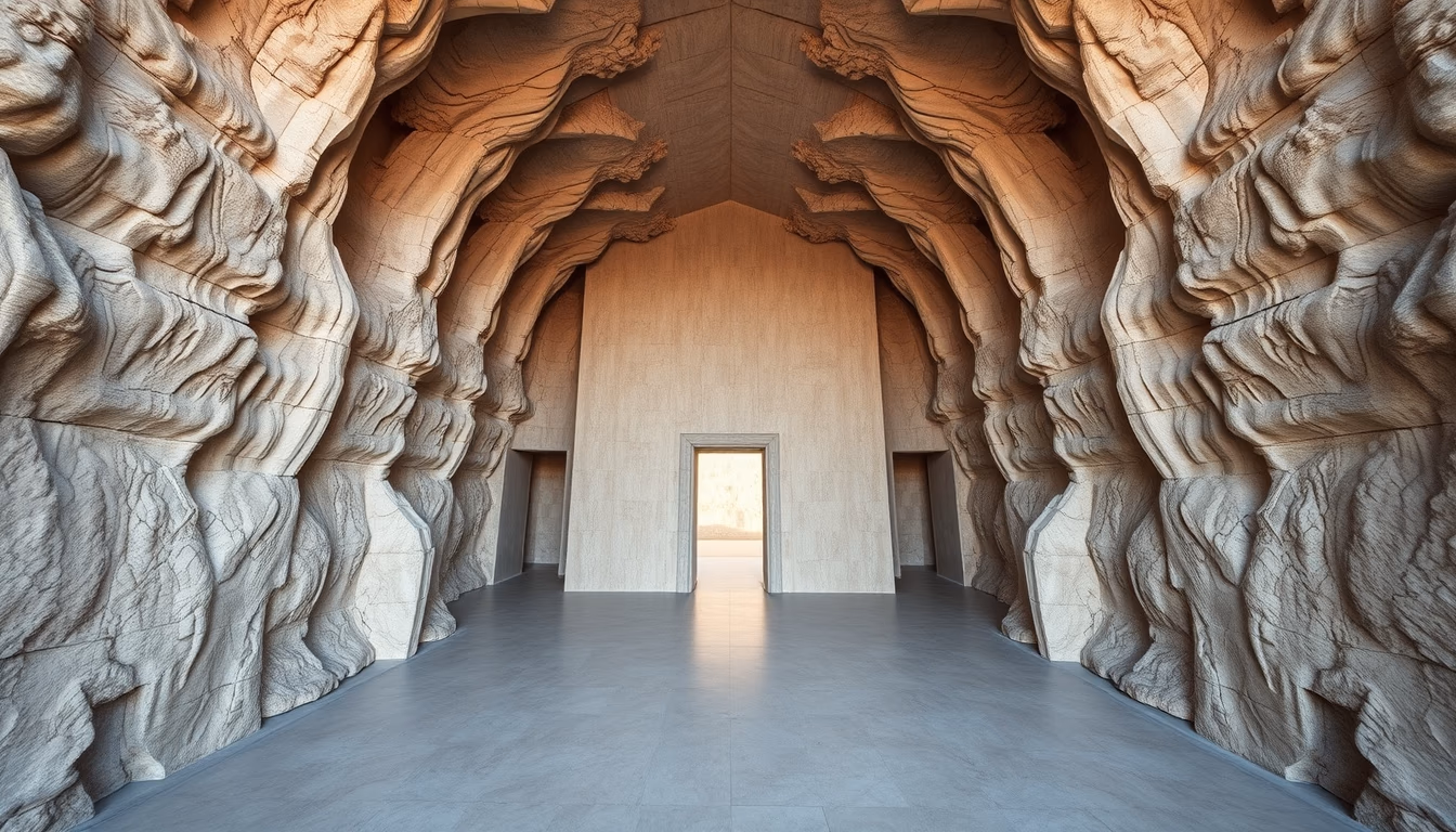 limestone karst in editorial style