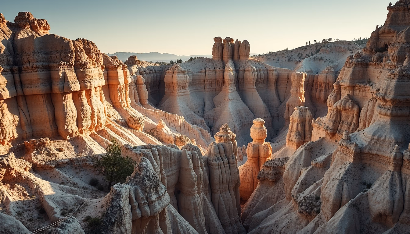 limestone karst in editorial style